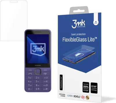 Produktbild von 3mk Display Hybridglas FlexibleGlass Lite für Nokia 235 4G / 215 4G (2024) 0,16mm 6H