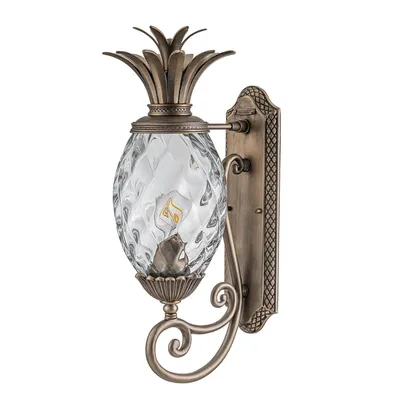 Produktbild von Außenwandleuchte Aluminium Glas E27 IP44 in Bronze Antik Klassisch Wandleuchte außen