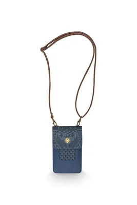 Produktbild von Pip Studio Phone Bag Kyoto Festival Farbe Denim Blue Größe 11x18x1cm AL