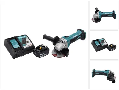 Image de Makita DGA 452 RM1 Meuleuse d'angle sans fil 18 V 115 mm + 1x batterie 4,0 Ah + chargeur