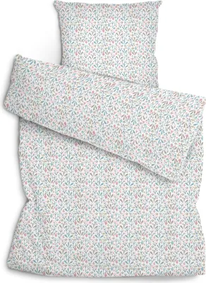 Produktbild von Amilian 2-tlg Set: Bettwäsche 135x200, Kissenbezug: 80x80 cm, 100% Baumwolle, mit Hotelverschluß: weiche Flauschige Bettbezüge, Kopfkissenbezug