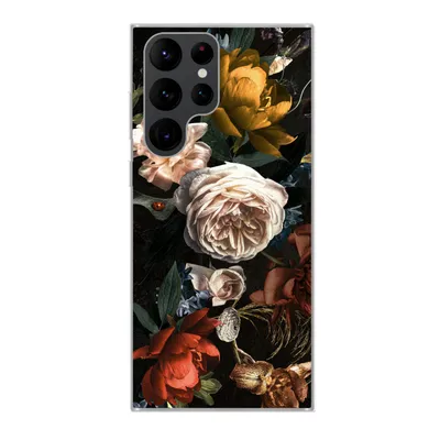 Produktbild von MuchoWow® Handyhülle Schutzhülle Hülle für Samsung Galaxy S22 Ultra Blumen - Natur - Muster Silikon Softcase Handy Hülle - Abbildung