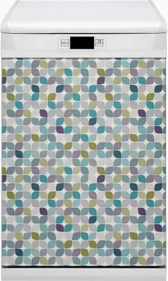 Produktbild von Magnetmatte Geschirrspüle Abwaschbar Küche Magnete  Dekor 45x80 cm  - Geometrisches Muster