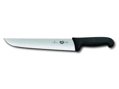 Zdjęcie produktu dla Fibrox, nóż rzeźniczy i stołowy, 26 cm, prosty, czarny