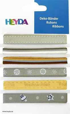 Produktbild von HEYDA DekoBand Wintermix 90cm 6St 204883360