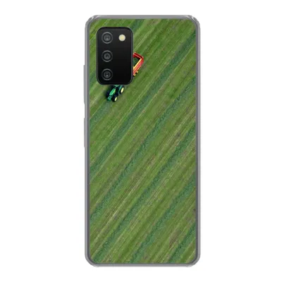Produktbild von MuchoWow® Handyhülle Schutzhülle Hülle für Samsung Galaxy A03s Zugmaschine - Anhänger - Grün Silikon Softcase Handy Hülle - Schutz
