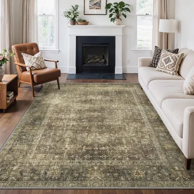 Obrázok produktu pre Vintage koberec, umývateľný, 160 x 230 cm, s protišmykovou vrstvou