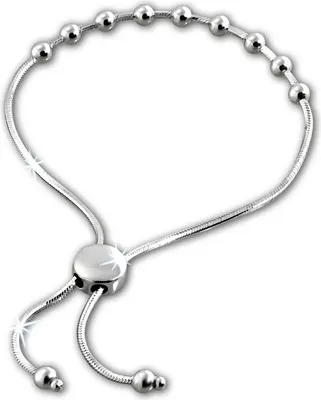 Produktbild von SilberDream Armband Damen Kugelkette ECHT 925 Silber 22cm Armschmuck D2SDA7002J