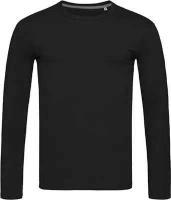 Produktbild von Stedman ST9620 | Clive Long Sleeve Herren T-Shirt + +WRAP - Farbe: Black Opal - Größe: XXL