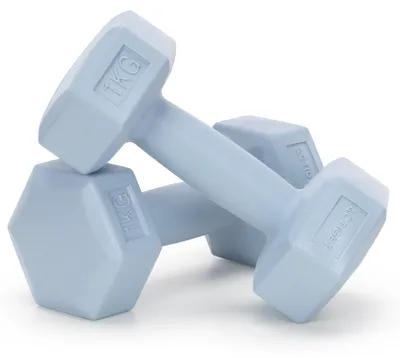 Productafbeelding van Dumbbell Set - 1 KG - Lichtblauw - Oefengewichten
