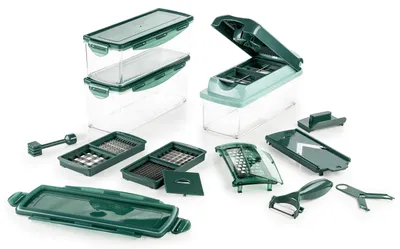 Immagine prodotto di Genius Nicer Dicer Plus (18 parti) multitaglio per tagliare le verdure Affettaverdure e tagliaverdure