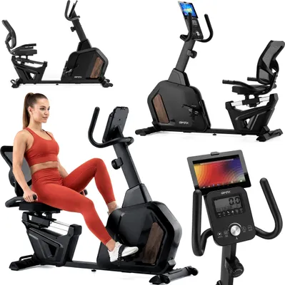 Produktbild von Gymtek® Magnetischer Heimtrainer, Fitnessbike, Fahrrad für Zuhause - bis 135kg - 10 Widerstandsstufen - LCD Display - für Home Gym, Fitness