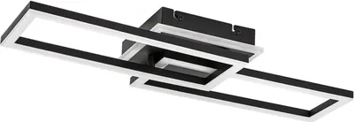 Image de Rabalux 71393 Plafonniers Ramin LED 30 métal plastique noir