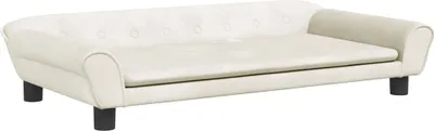 Produktbild von vidaXL Hundebett Creme 100x50x21 cm Samt