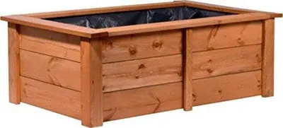 Produktbild von Famanu Teichbecken rechteckig - 120 x 72 x 42 cm - Holz