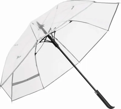 Produktbild von Regenschirm Transparent halbautomatik groß Ø103 cm Stockschirm 420 Gr Schirm