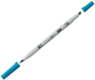 Produktbild von Dual-Fasermaler ABT Pro Keilspitze/Pinselspitze Alkoholbasis turquoise Packung mit 3 Stück
