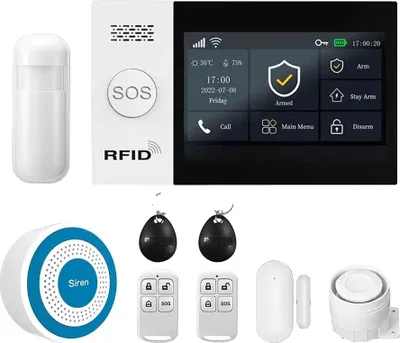 Obrázok produktu pre Bezpečnostný poplachový systém, ovládanie aplikácií, komunikácia GSM, M, zástrčka EÚ g
