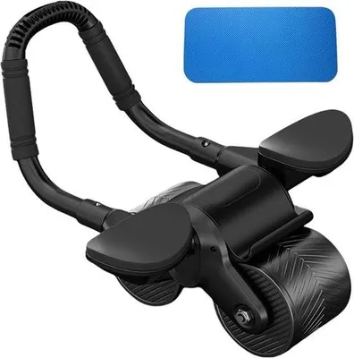 Produktbild von Famanu Bauchtrainer Automatischer Rückstoß mit Ellenbogenunterstützung - Blau