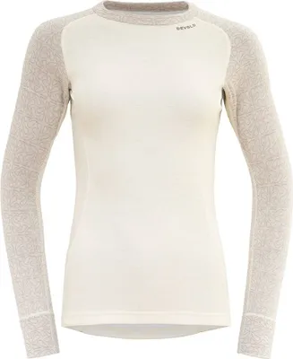 Produktbild von Devold Duo Active Merino 205 Shirt Wmn Offwhite/Ink Offwhite/Ink L