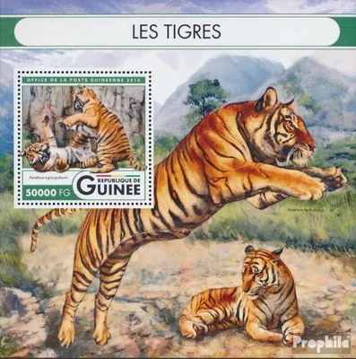 Produktbild von Briefmarken Guinea 2016 Mi Block 2708 (kompl. Ausgabe) postfrisch Tiger