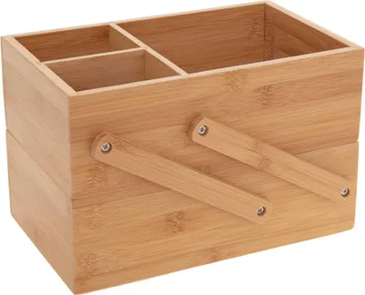 Obrázek produktu pro Bambusový organizér, dvouúrovňový, 25x15x16 cm