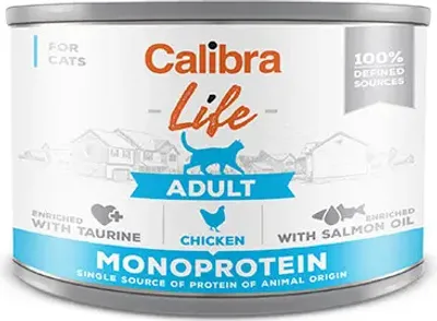 Productafbeelding van Calibra Cat Life Volwassen Kat, Hondenvoer, Doos Met 6 X 200 Gram