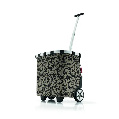 Produktbild von reisenthel carrycruiser, einkaufskorb mit rollen, trolley, einkaufswagen, baroque taupe / graubraun-schwarz gemustert, OE7027