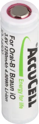 Zdjęcie produktu dla Akumulator premium 1250 mAh kompatybilny z Braun IO 6, 7, 8, 9, 10, 3,7 V, 48,8 x 14,1 mm