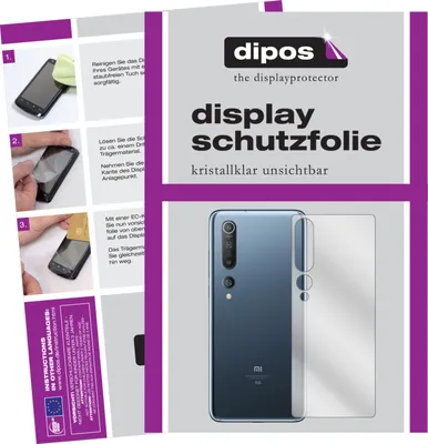 Obrázok produktu pre 2x ochrana displeja pre Xiaomi Mi 10 Pro zadná priehľadná ochranná fólia displeja dipos