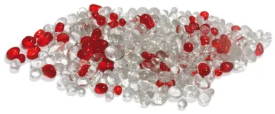 Zdjęcie produktu dla Kryształowy piasek "Wave", 400 g, biały/czerwony