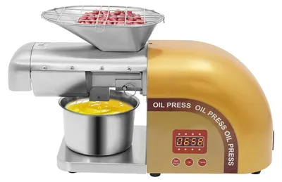 Immagine prodotto di Macchina per l'estrazione di olio, tensione 220V-240V, potenza 1800W, controllo della temperatura da 0 a 300°C, capacità di produzione da 5 a 8 kg, realizzata in acciaio inossidabile 304