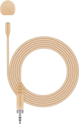Produktbild von Sennheiser MKE ESSENTIAL OMNI-BEIGE, Lavalier/Lapel microphone, 140 dB, 20 - 20000 Hz, 1000 Ohm, Omnidirektional, Verkabelt