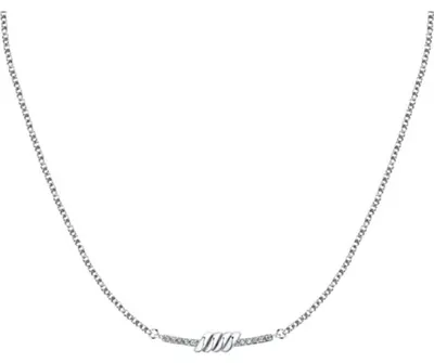 Immagine prodotto di Elegante collana in acciaio con cristalli torchon SAWZ04.