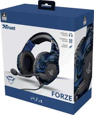Image de TRUST Trust GXT 488 Forze PS4 Headset Wired Head-band Gaming Noir, Bleu