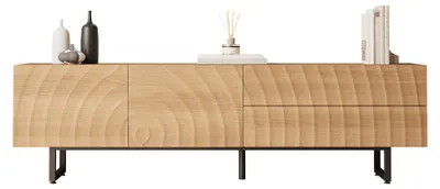 Immagine prodotto di Mobile TV moderno - 180 x 38 x 51,5 cm - Legno - Design scandinavo - Basso mobile TV