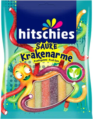 Verpackungsbild Hitschies Saure Krakenarme Fruchtgummi 125g