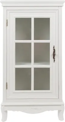 Obrázek produktu pro Komoda Elegance MDF se skleněnými dvířky bílá