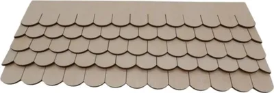 Produktbild von 3 Sets Holzschindelstreifen Biberschwanz  32 mm