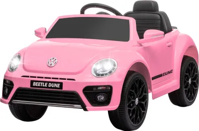 Produktbild von Elektro-Kinderfahrzeug, VW Käfer, 3-5 km/h, mit Fernbedienung & Musik, Rosa
