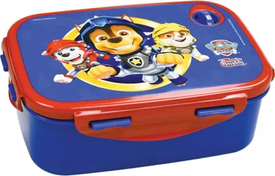 Produktbild von Ultiluxe Paw Patrol - Brotdose für Kinder - Chase - Lunchbox mit Deckel - ideales Geschenk - Fahrzeugmotiven - 400ml - Blau