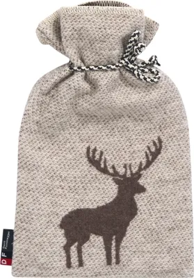 Produktbild von Wärmflasche Hirsch Struktur 2 Liter Farbe Braun 38x21cm von David Fussenegger
