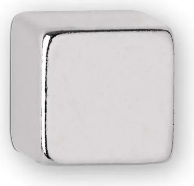 Produktbild von MAUL Magnet Würfel 10 Stück 3,8 kg Stahl Metall Neodym 1 x 1 x 1 cm silber