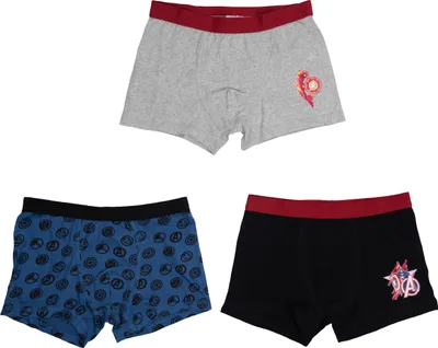 Produktbild von Marvel The Avengers Boxershorts für Jungen Kinder Unterhose Unterwäsche Mehrfarbig Bunt (3er Pack) 122-128