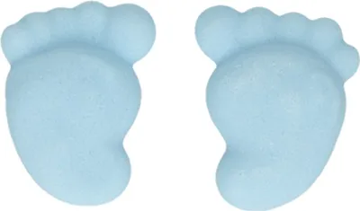 Produktbild von FunCakes Zucker Dekorationen Baby Füße Blau Set  (16 Teile)