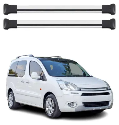Produktbild von Dachträger Grundtäger für Citroen Berlingo 2008-2018 75kg Aluminium Silber 2x