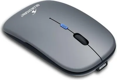 Image de Souris sans fil Bluetooth, Dongle 2.4 GHz, Silencieuse, Ultra-Plate, Gris/Noir