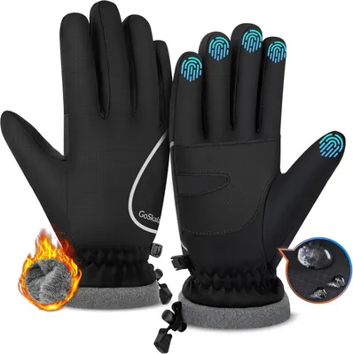 Productafbeelding van Fietshandschoenen - warm en touchscreen-geschikt - voor heren en dames - winddicht en waterafstotend