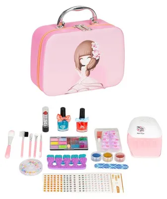 Productafbeelding van MULTISTORE HC538634 Cosmetica-koffertje voor kinderen met spiegel en UV-LED-lamp
