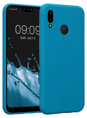 Produktbild von kwmobile Handyhülle für Huawei P20 Lite Hülle - TPU Case - Kabelloses Laden - Schutzhülle Cover in Karibikblau
